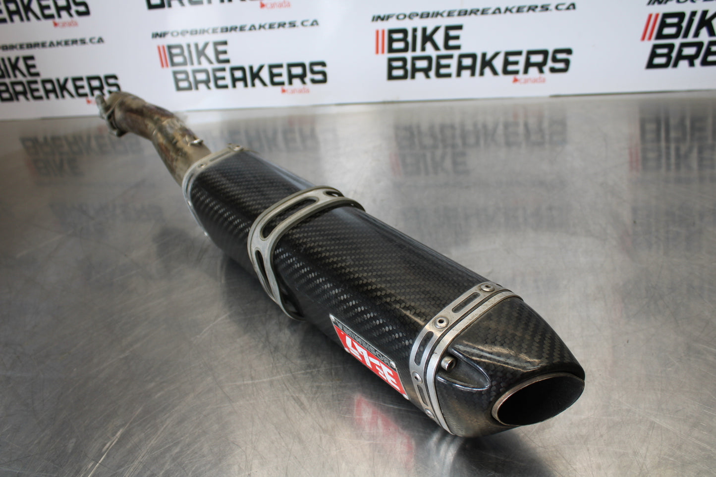 07-08 YAMAHA YZF R1 YOSHIMURA RIGHT EXHAUST MUFFLER SLIP ON CAN SILENCER BB160