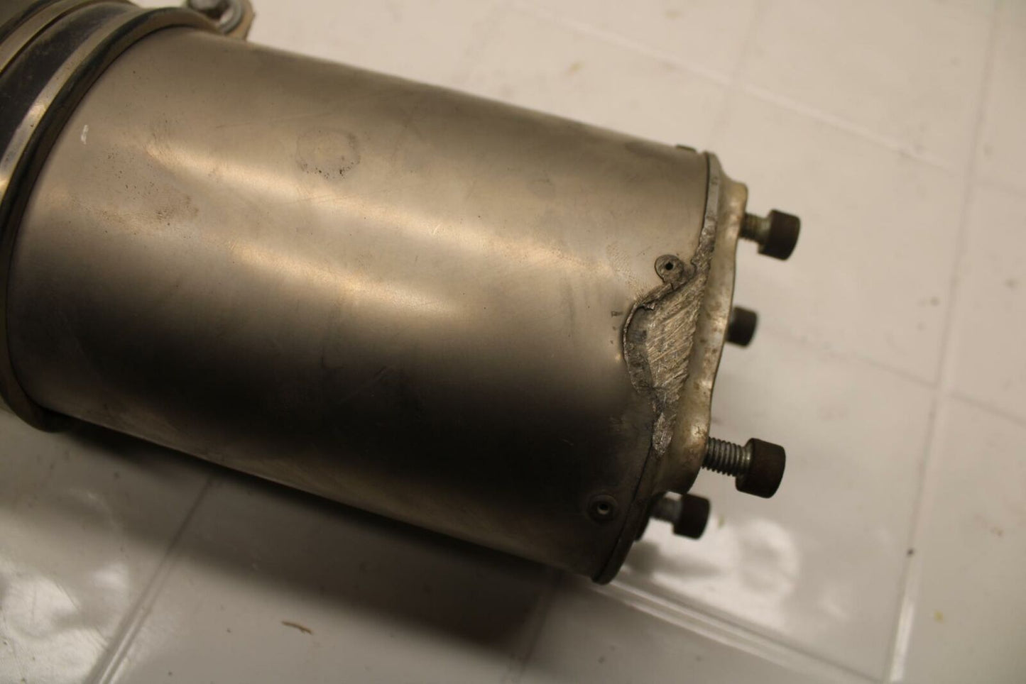 01-02 SUZUKI GSXR750 HINDLE EXHAUST PIPE MUFFLER SLIP ON CAN SILENCER BB402