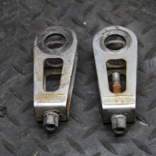 91-92 SUZUKI GSXR750 M  SWINGARM CHAIN TENSIONER ADJUSTMENT BRACKETS  BB213