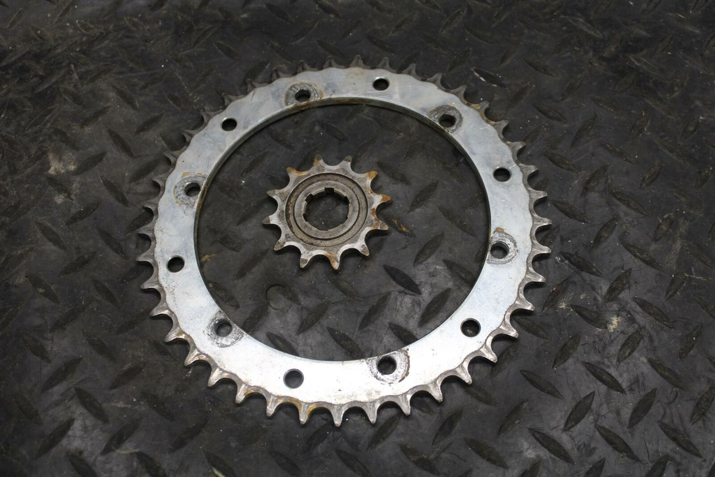 02-06 YAMAHA BANSHEE 350 FRONT REAR SPROCKET BB214 B