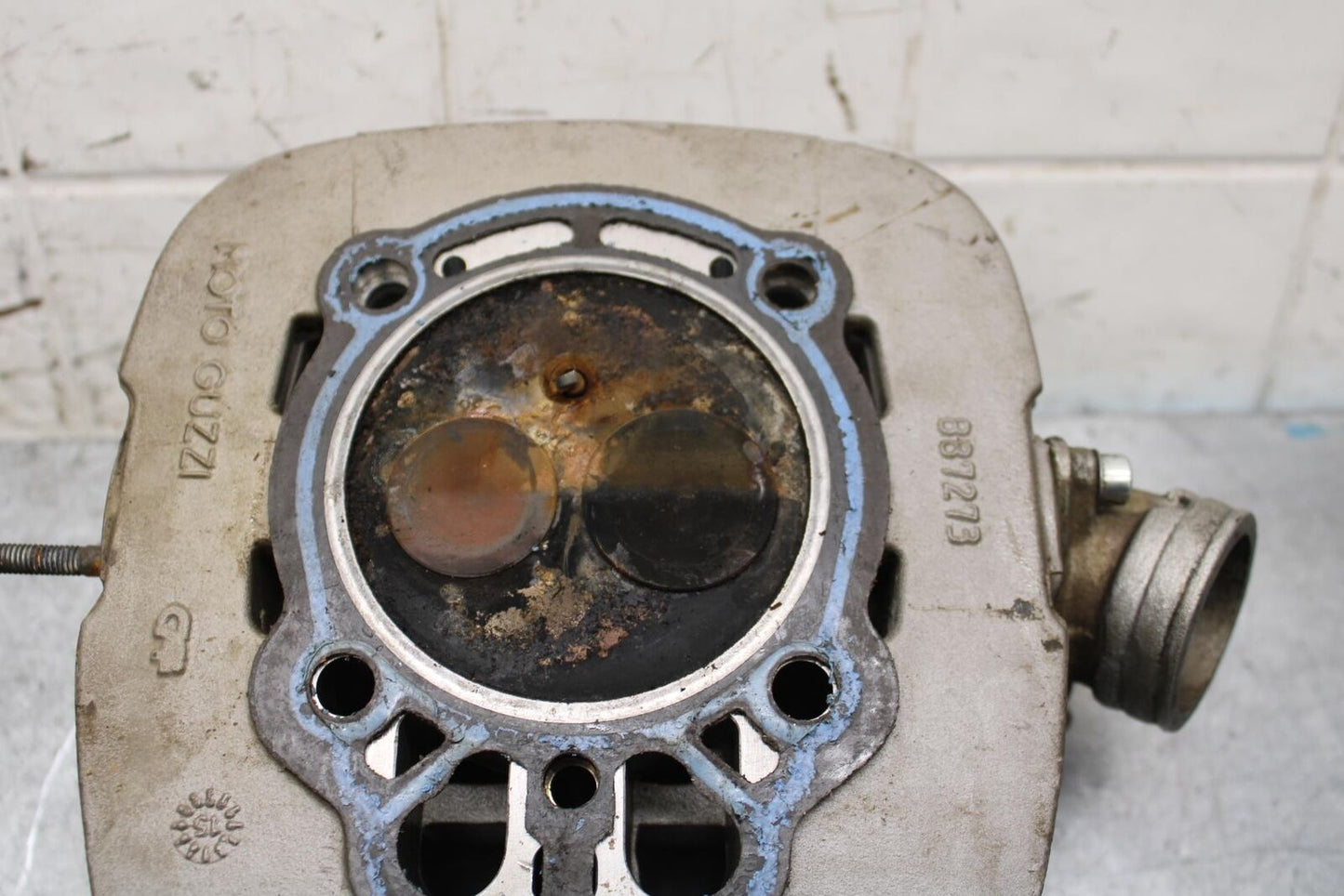 16-17 MOTO GUZZI V7 II ENGINE TOP END CYLINDER LEFT HEAD BB57
