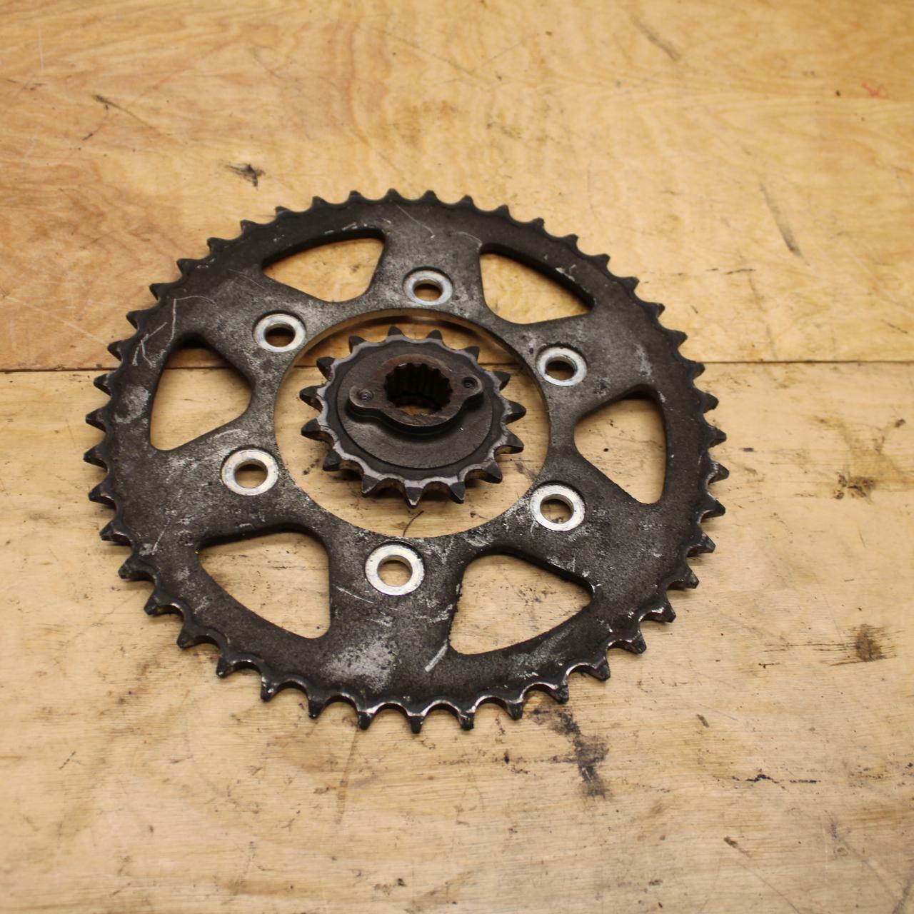 08-14 DUCATI MONSTER 696 FRONT REAR BACK SPROCKET SET BB324