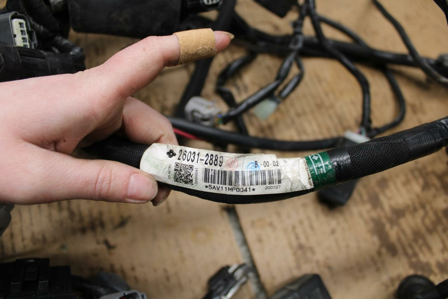 20-22 KAWASAKI Z H2 MAIN ENGINE WIRING HARNESS MOTOR WIRE LOOM BB382