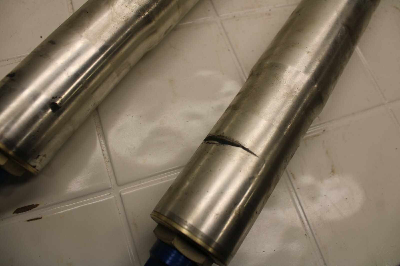 01-02 SUZUKI GSXR750 FRONT FORKS SHOCK SUSPENSION SET PAIR BB402