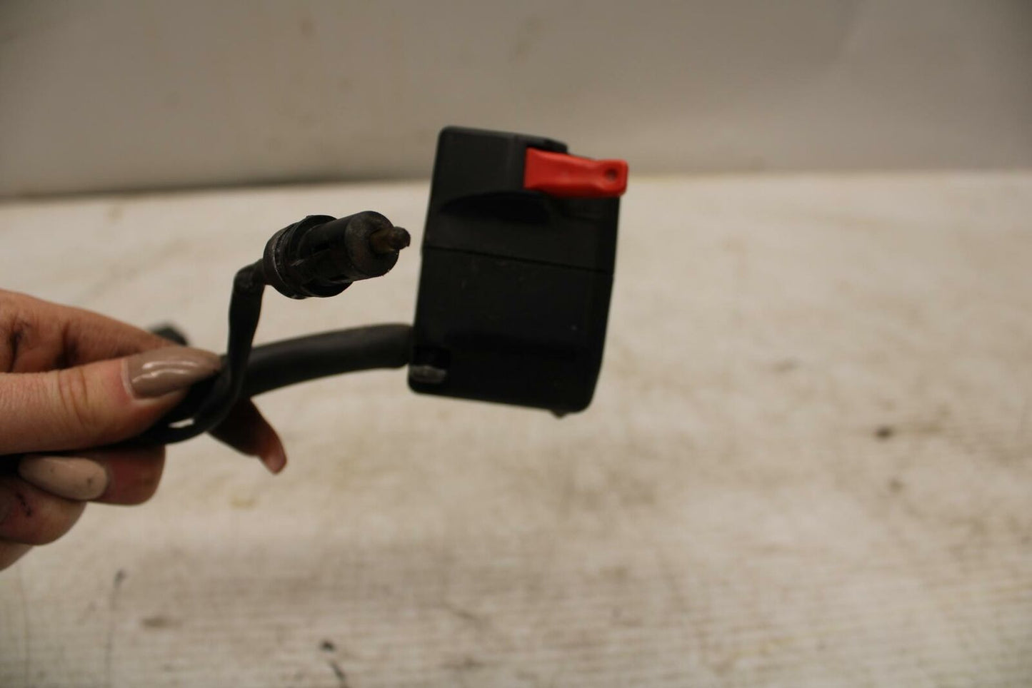 08-11 TRIUMPH SPEED TRIPLE LEFT CLIP ON HANDLE HORN SIGNALS SWITCH BB366