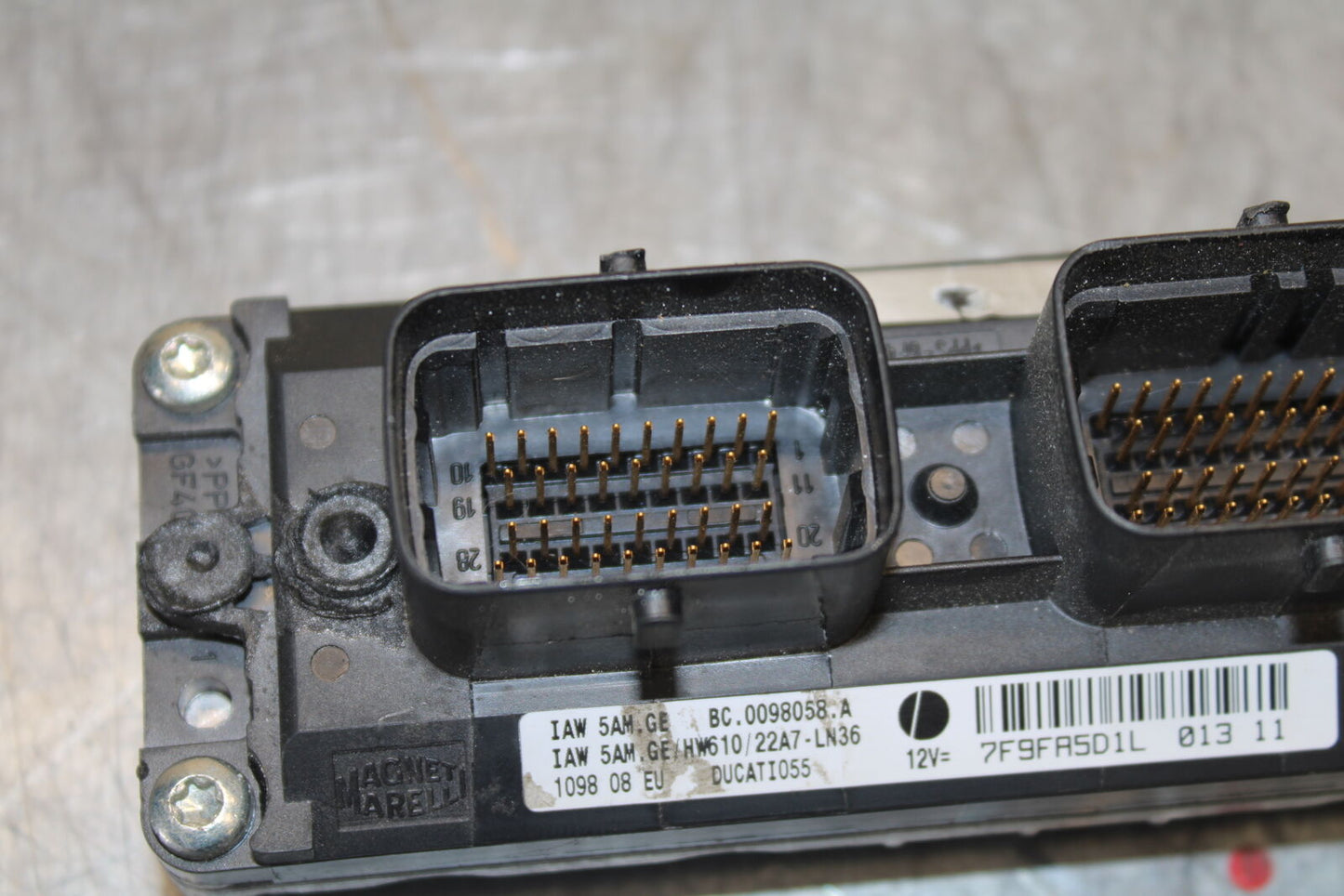 09-11 DUCATI 1198 ECU COMPUTER CONTROLLER UNIT BLACK BOX ECM CDI BB705