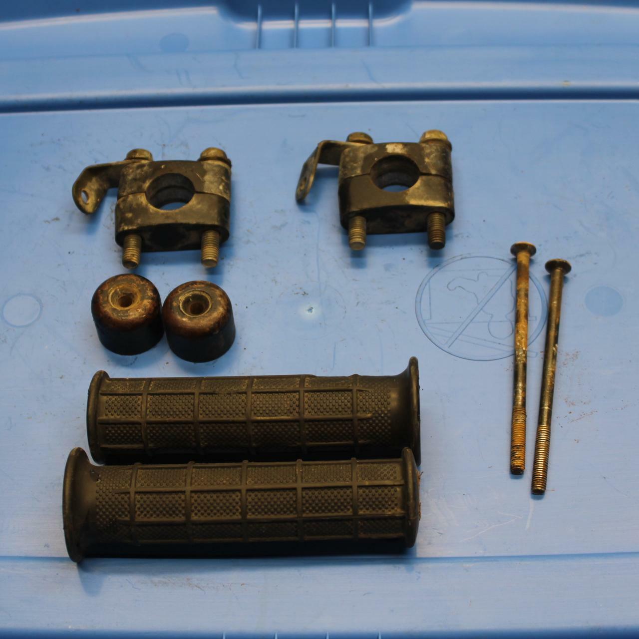 03-06 SUZUKI QUADSPORT Z400 HANDLEBAR RISERS  END CAPS GRIPS CLAMPS BB256