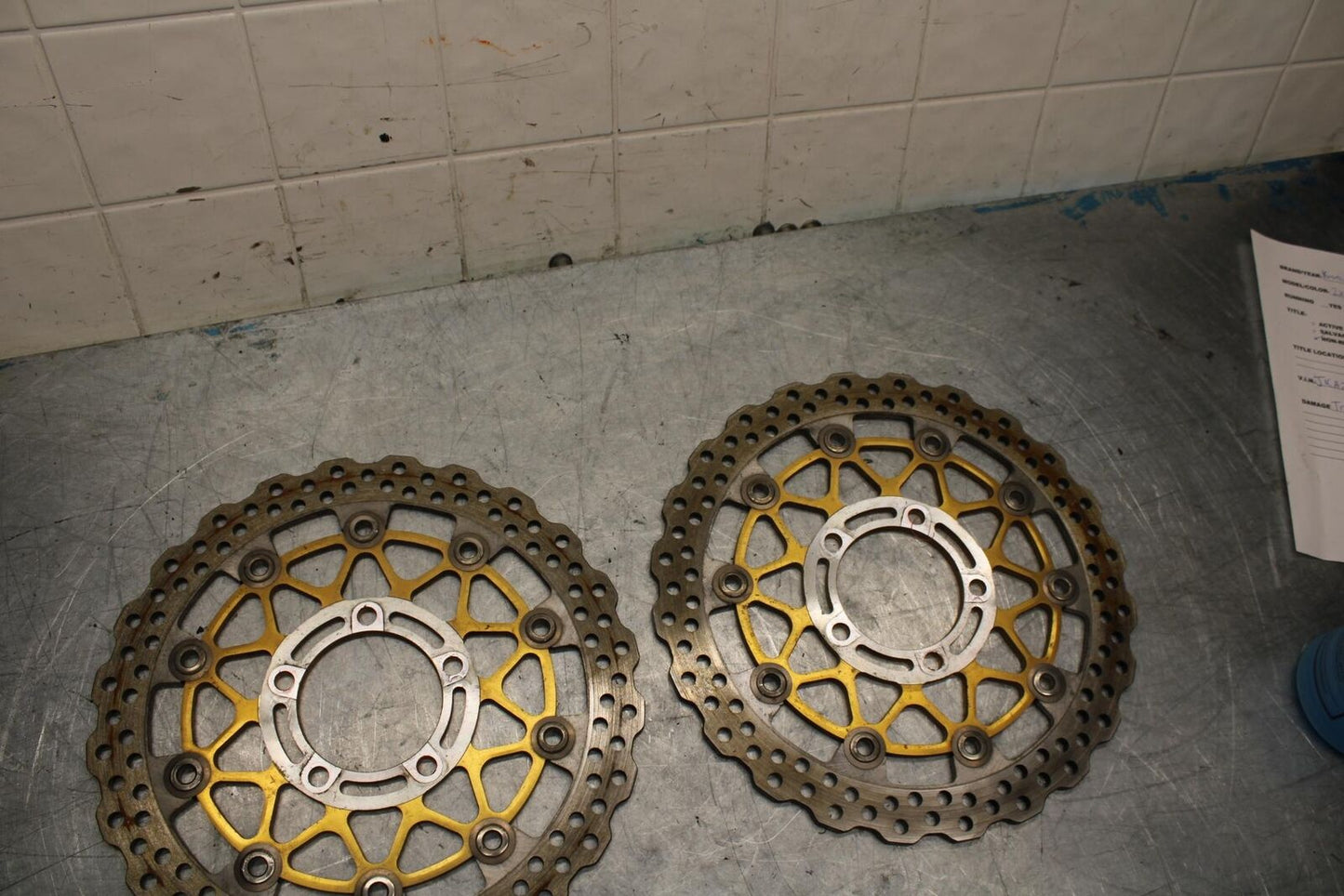 11-15 KAWASAKI ZX1000R FRONT LEFT RIGHT BRAKE ROTORS DISCS BB445