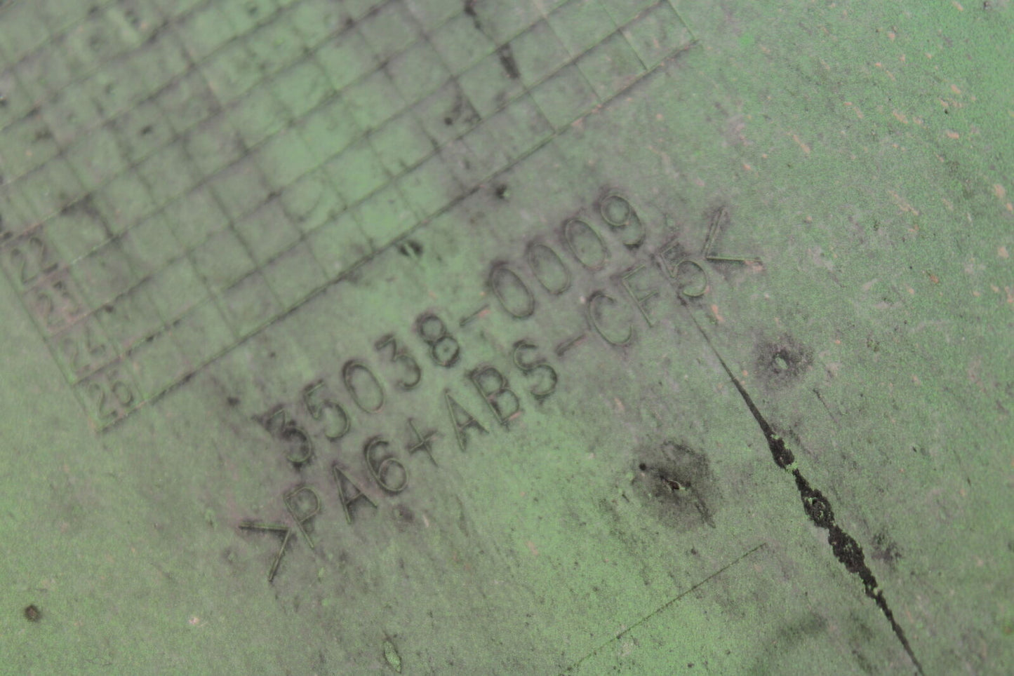 19-23 KAWASAKI NINJA ZX6R FRONT WHEEL FENDER COWL FAIRING BB701