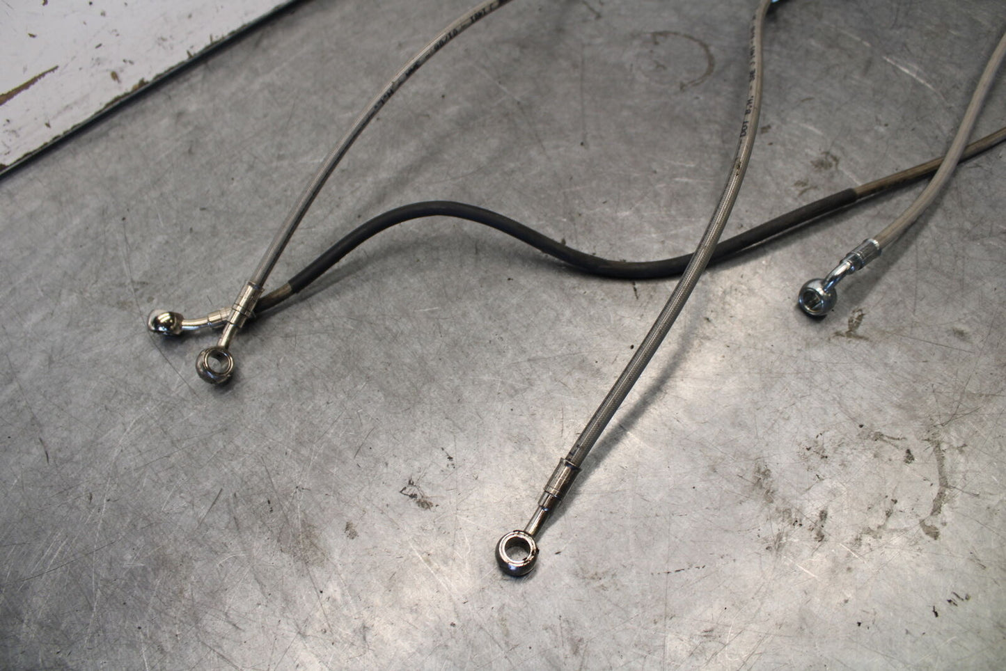 06-07 DUCATI MONSTER 695 FRONT REAR BRAKE CALIPER HOSES LINES SET BB674