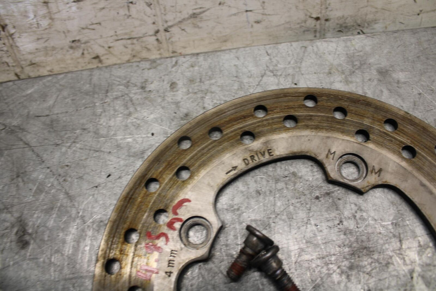 1999 Honda Super Hawk 1000 VTR1000F REAR ROTOR BACK BRAKE DISC BOLT BB51