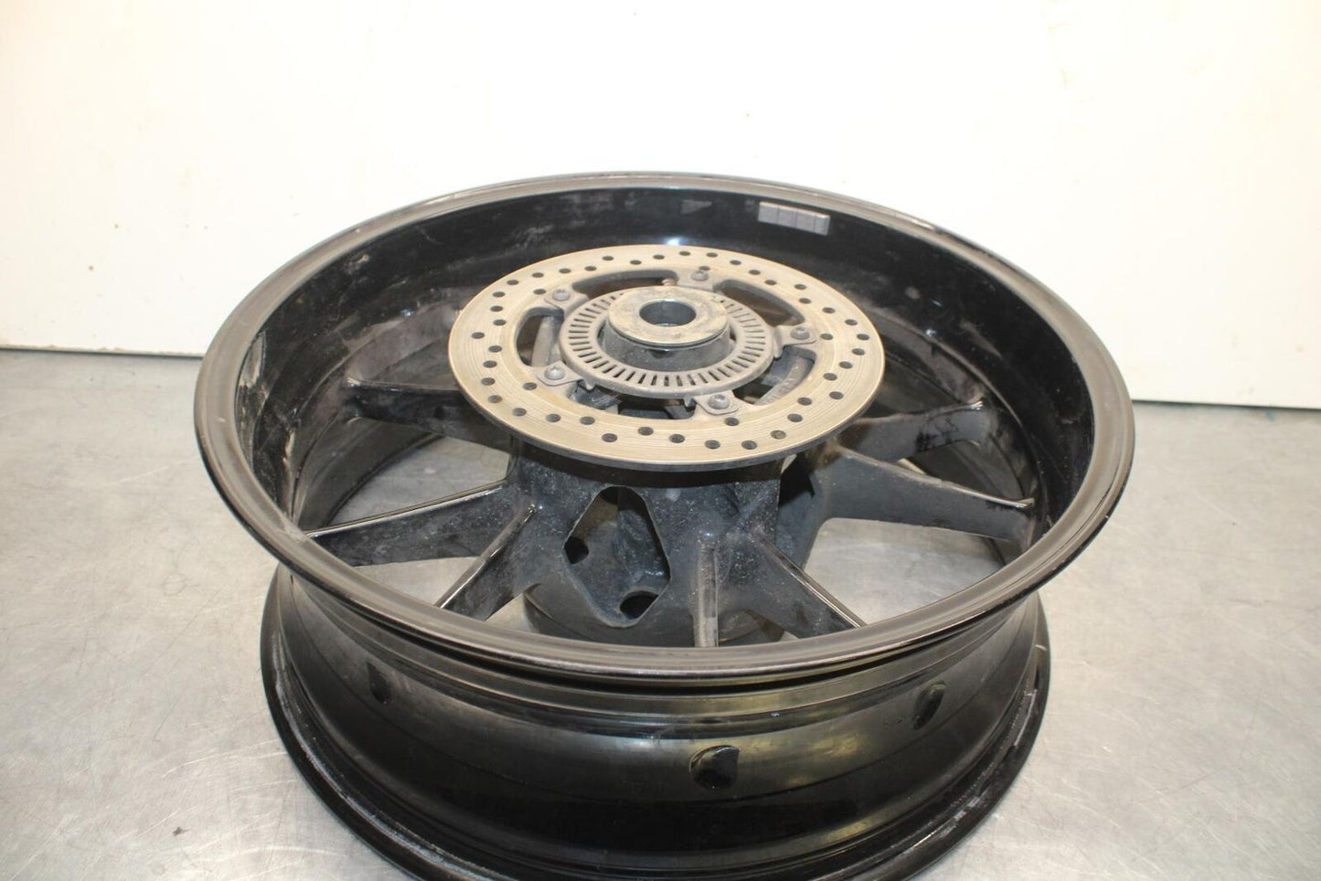 2016 BMW S1000R ABS REAR WHEEL AND ROTOR BACK BRAKE DISC BB604