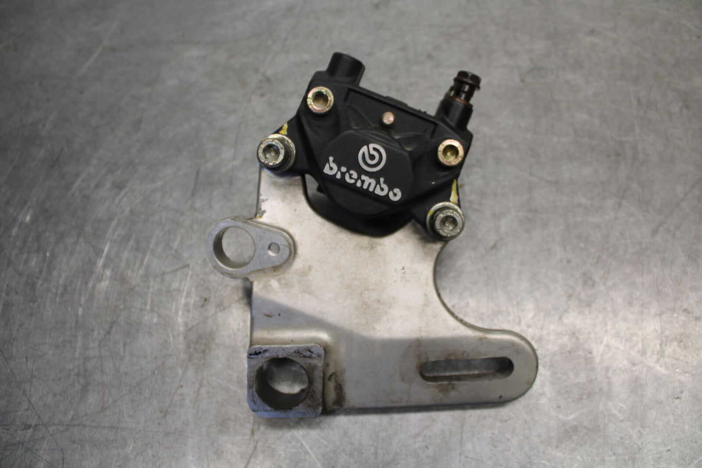 06-07 DUCATI MONSTER 695 REAR BACK BRAKE CALIPER W MOUNT BRACKET BB674