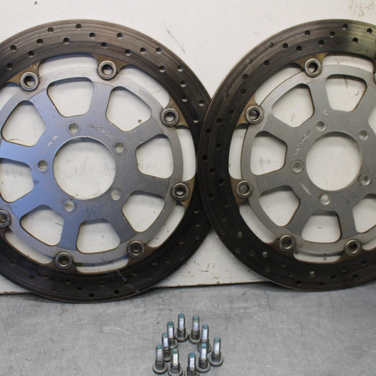01-03 SUZUKI GSXR600 FRONT LEFT RIGHT BRAKE ROTORS DISCS BB639