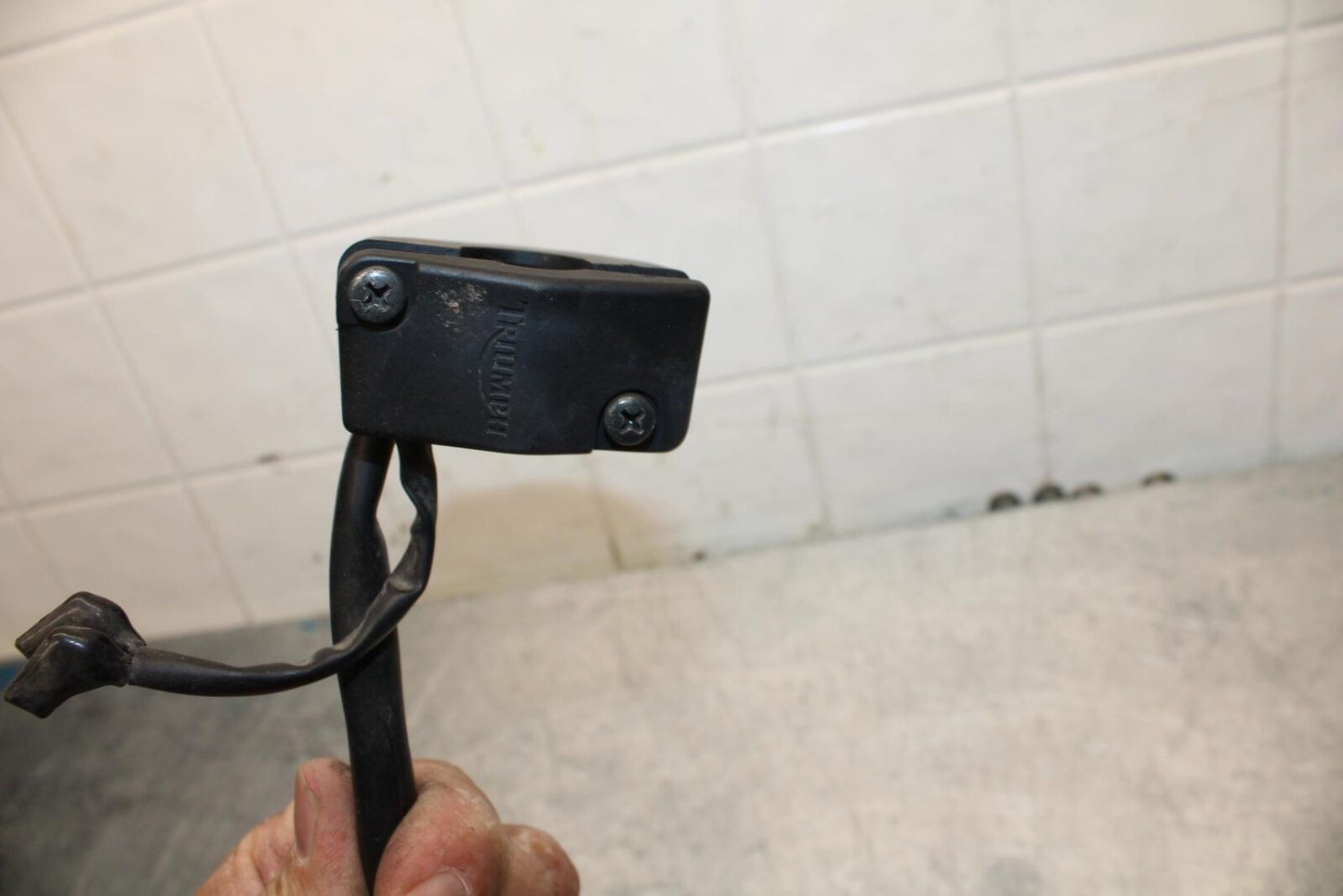 14-15 TRIUMPH STREET TRIPLE R RIGHT CLIP ON HANDLE KILL OFF START SWITCH BB441