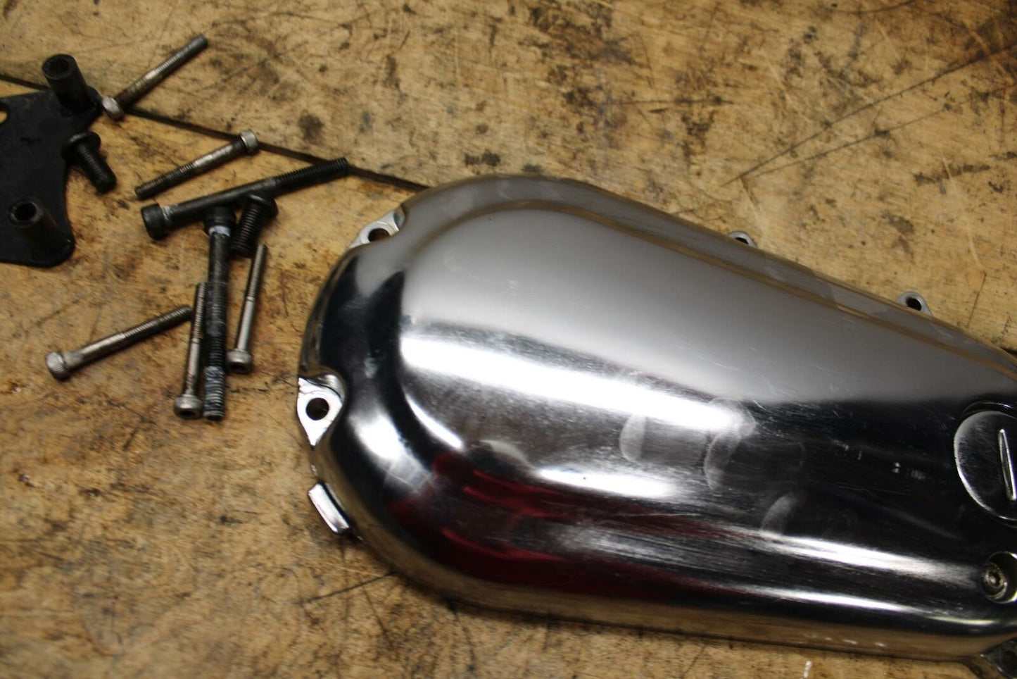 99-03 YAMAHA ROAD STAR XV1600A ENGINE TRANSMISSION DRIVE GEAR BOX COVER BB344