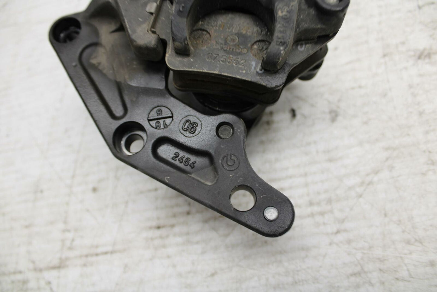 06-12 BMW F800ST REAR BACK BRAKE CALIPER W MOUNT BRACKET BB291