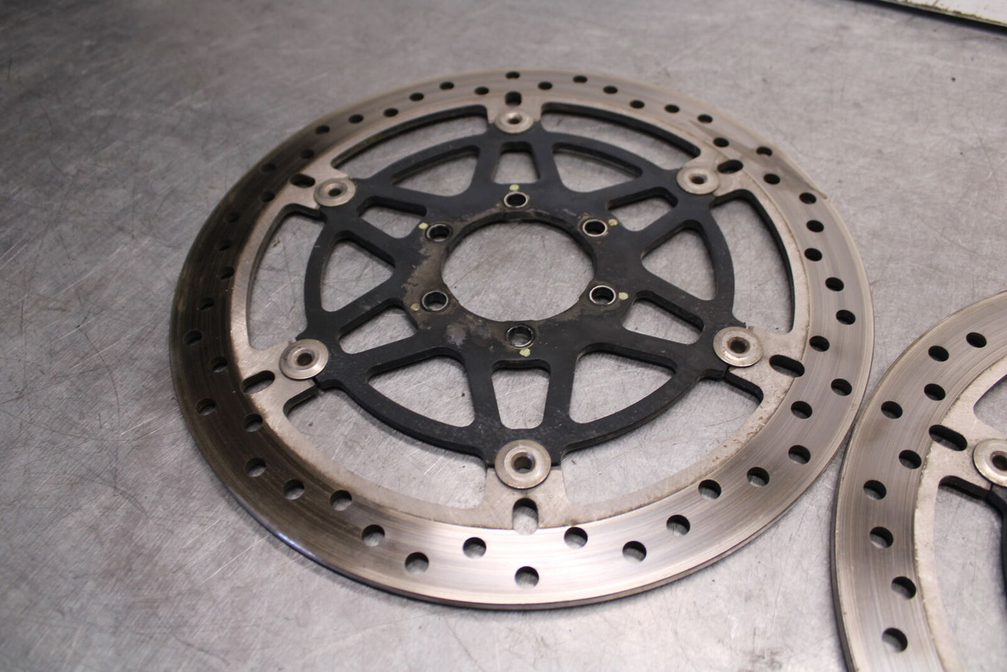 06-07 DUCATI MONSTER 695 FRONT LEFT RIGHT BRAKE ROTORS DISCS BB674