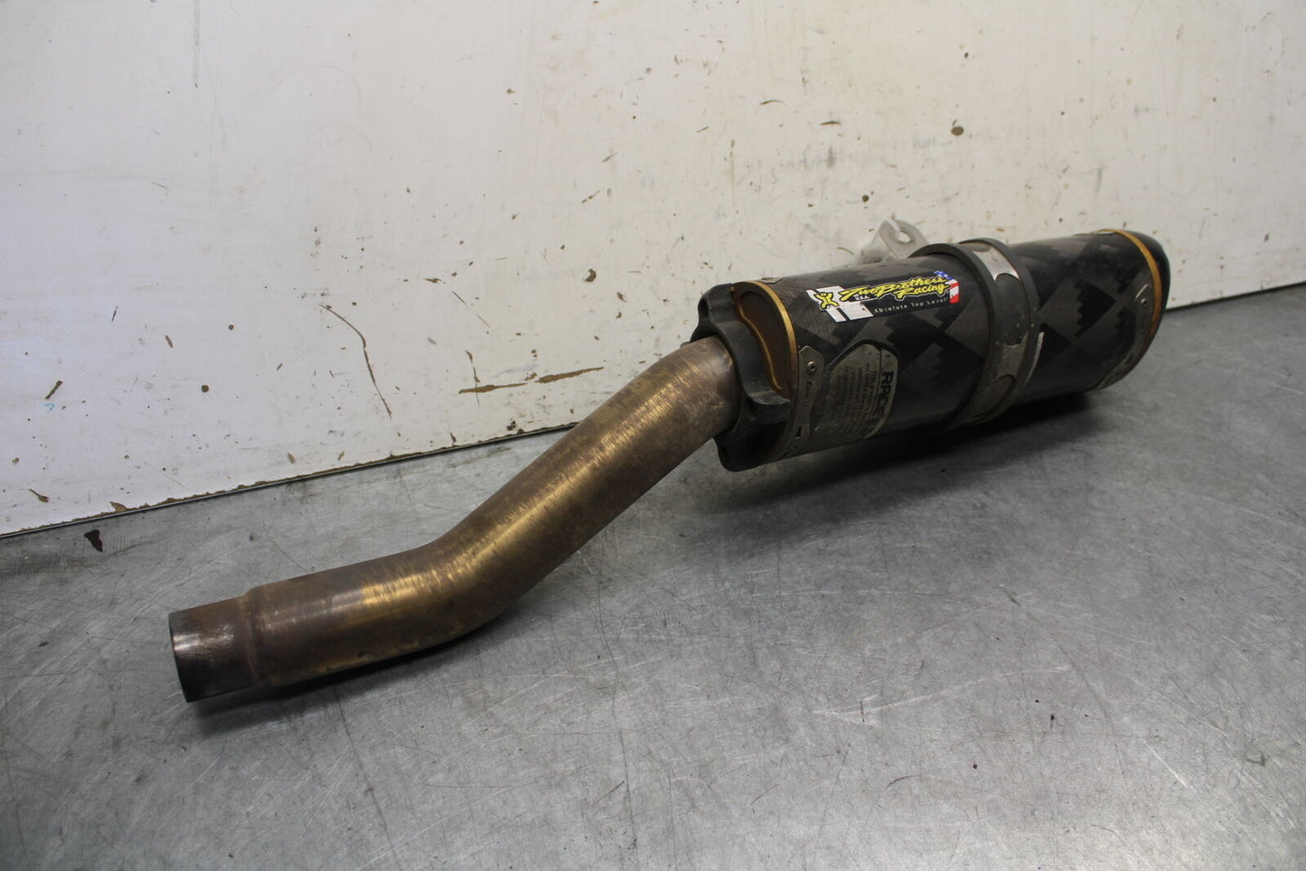 07-08 TRIUMPH DAYTONA 675 TWO BROTHERS EXHAUST PIPE SLIP ON CAN SILENCER BB685
