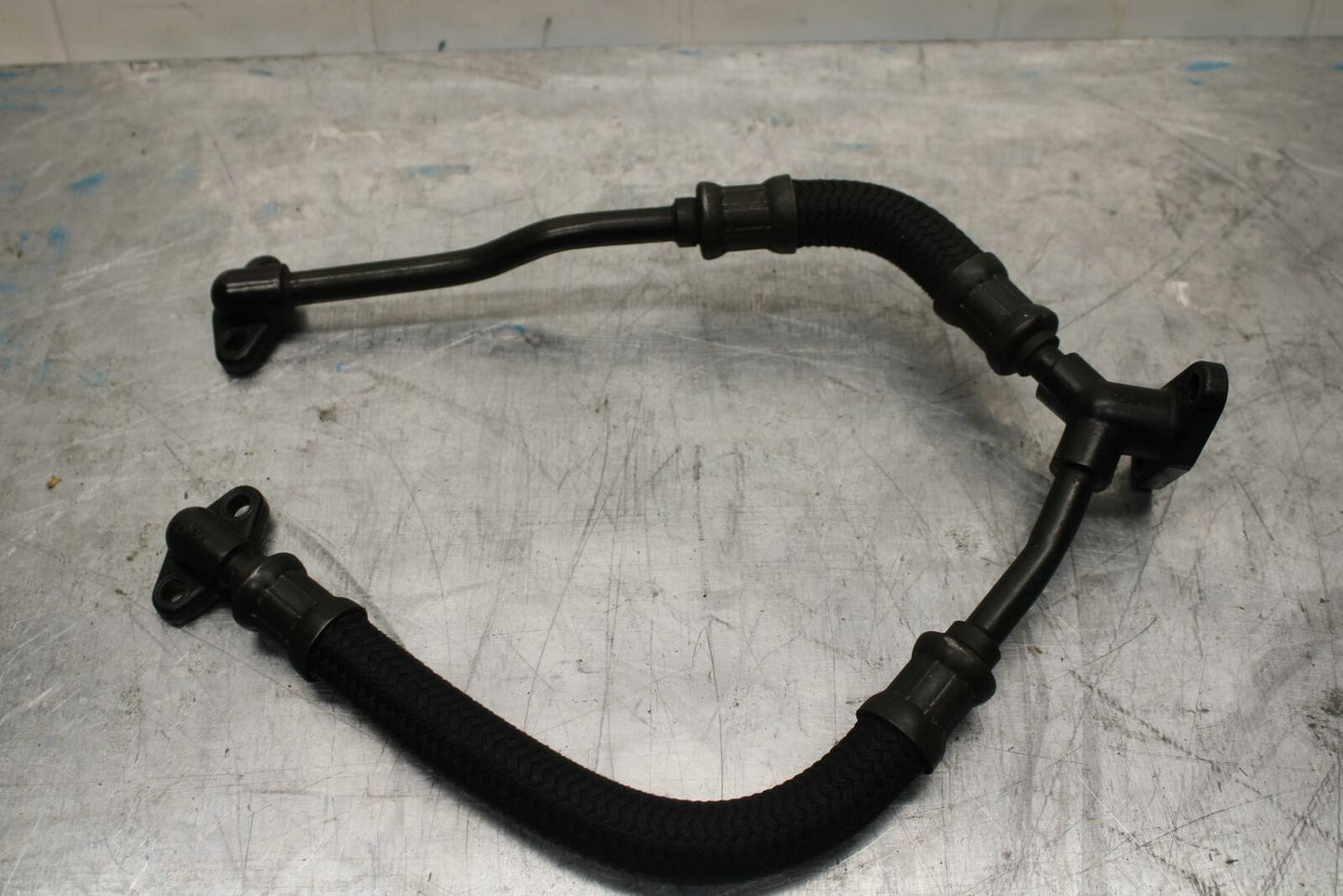 86 SUZUKI GSXR1100 G ENGINE MOTOR OIL COOLER HOSES BB413 B