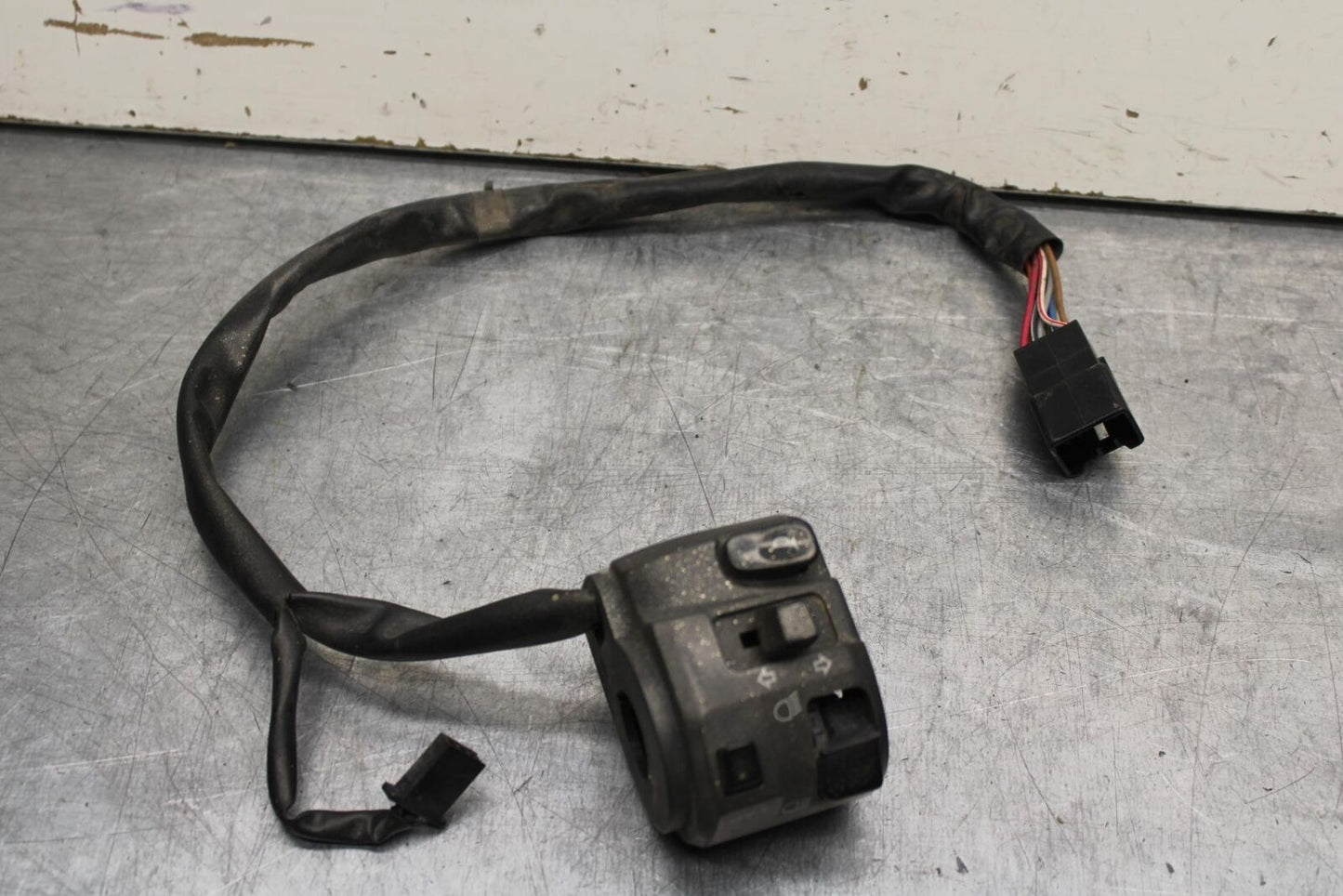 09-12 KAWASAKI NINJA ZX6R ZX600R LEFT CLIP ON HANDLE HORN SIGNALS SWITCH BB617