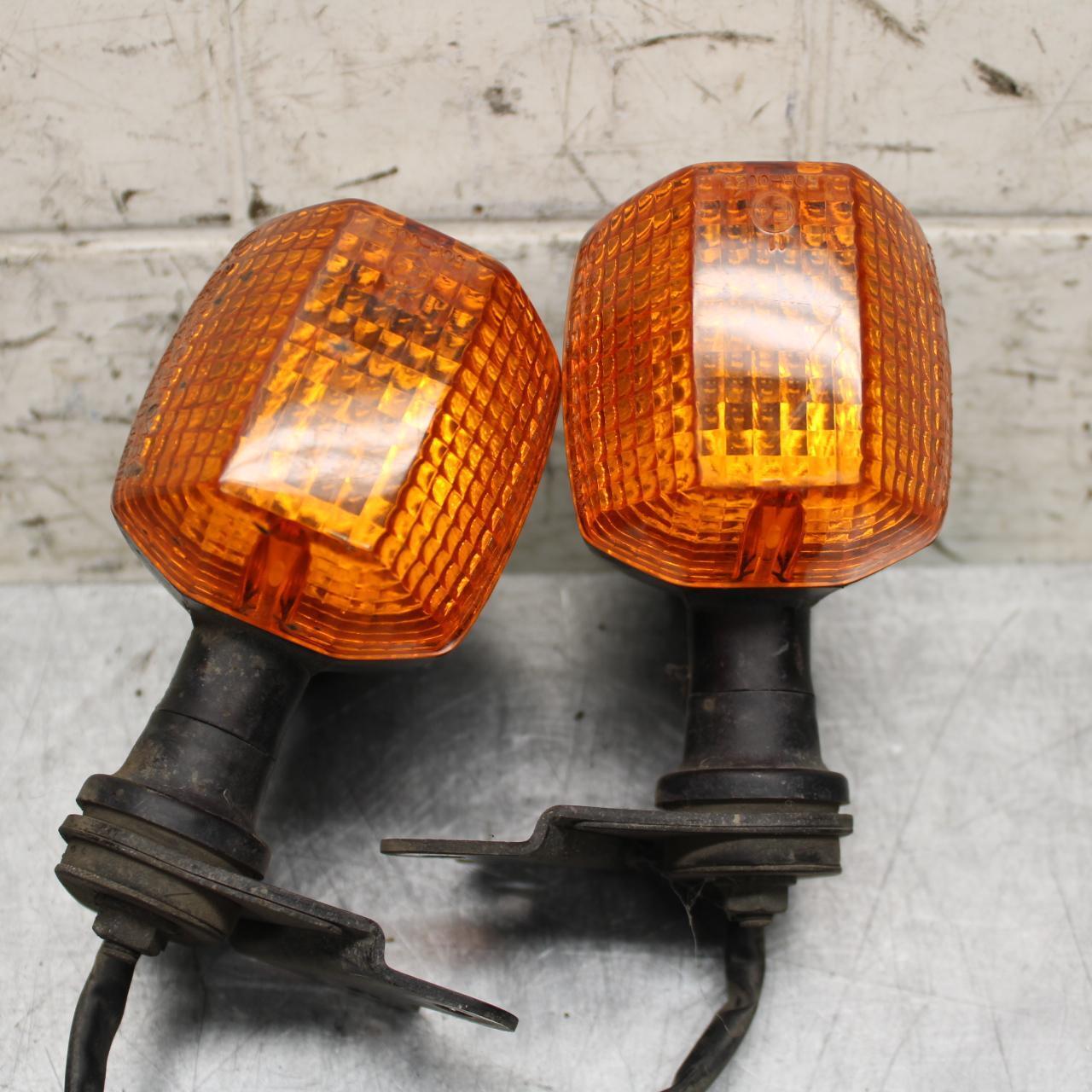 00-01 KAWASAKI ZZR600 FRONT LEFT RIGHT TURN SIGNALS LIGHT INDICATORS BB568