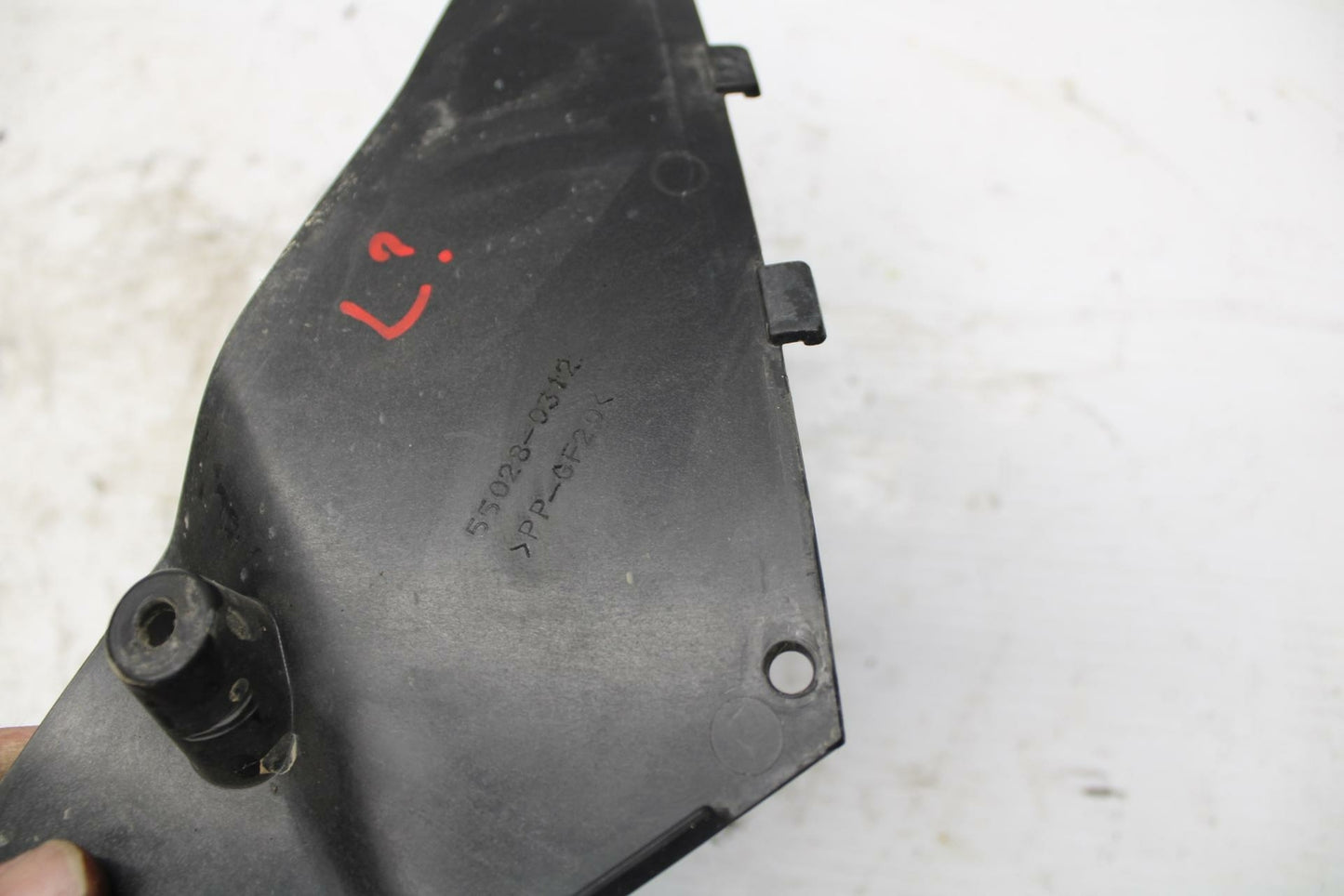 09-12 KAWASAKI NINJA ZX6R LEFT INNER FAIRING COWL PANEL TRIM OEM BB272