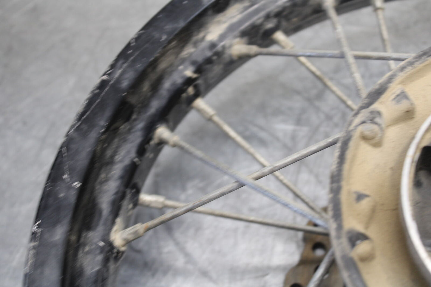 08-18 KAWASAKI KLR650 REAR WHEEL BACK RIM BB707