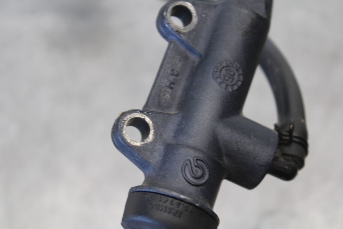 06-07 DUCATI MONSTER 695 REAR BACK BRAKE MASTER CYLINDER W RESERVOIR BB674