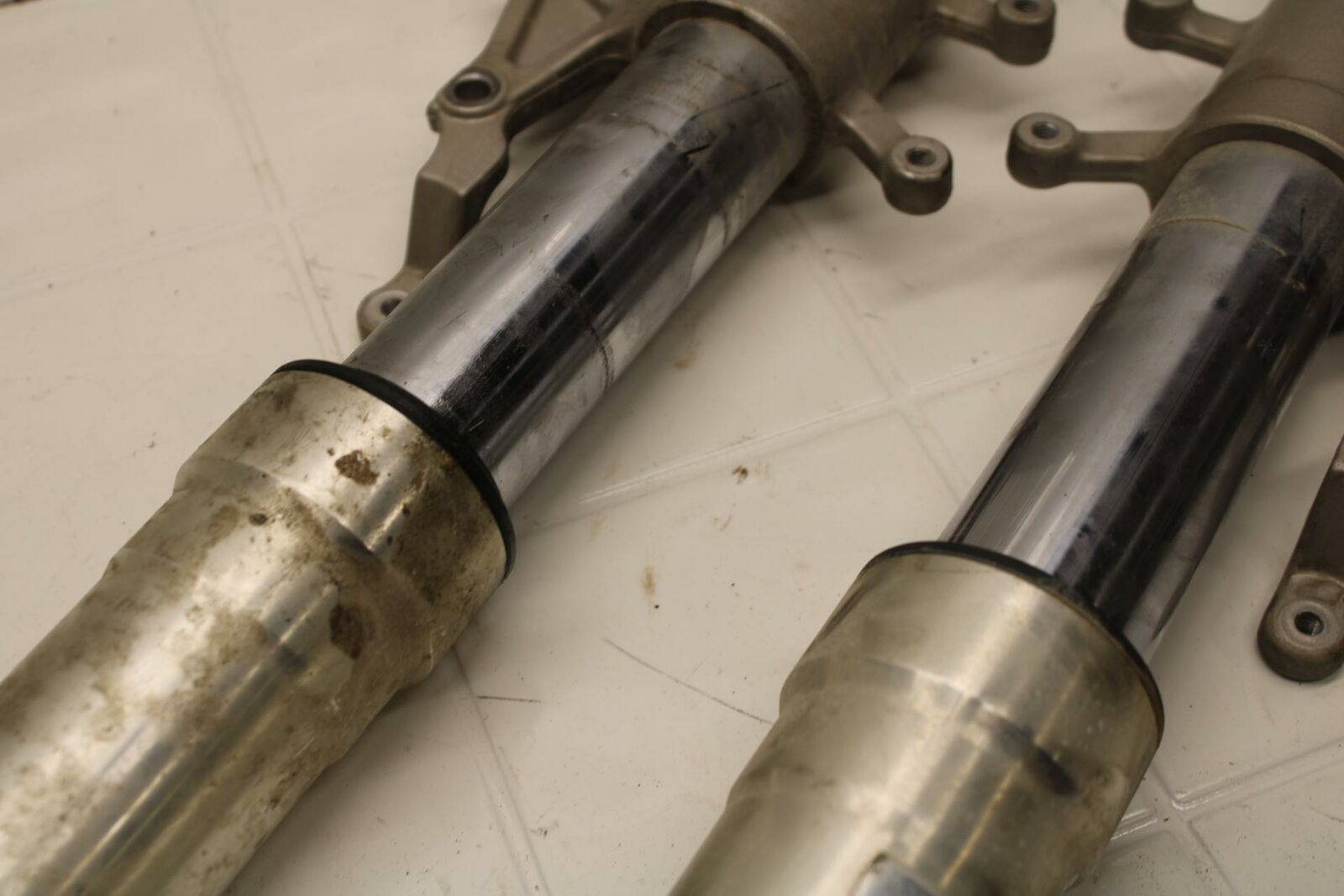 01-02 SUZUKI GSXR750 FRONT FORKS SHOCK SUSPENSION SET PAIR BB402