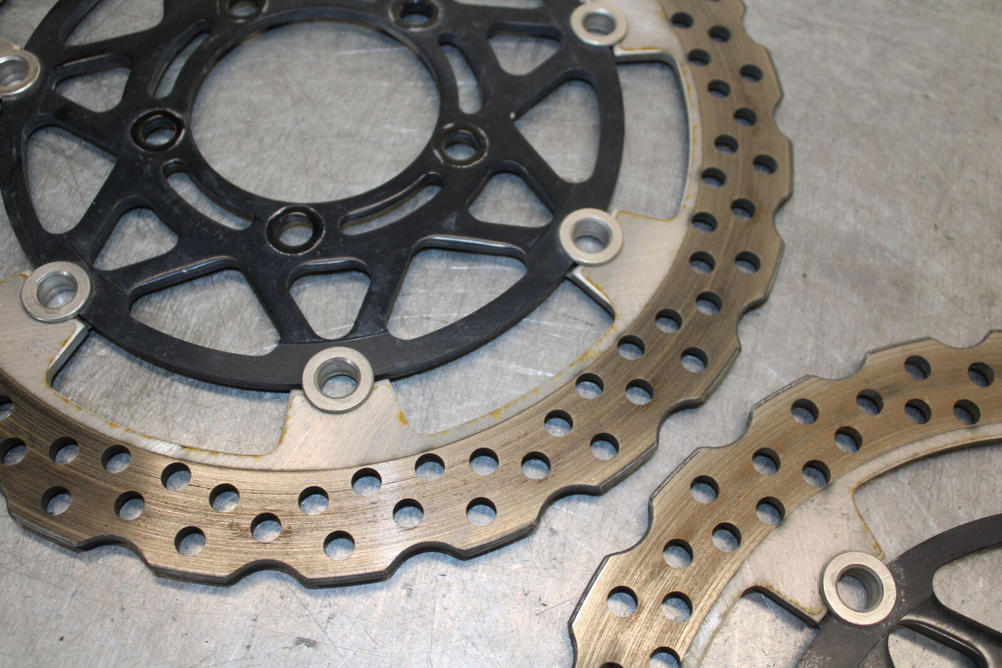 19-23 KAWASAKI NINJA ZX6R FRONT LEFT RIGHT BRAKE ROTORS DISCS BB701