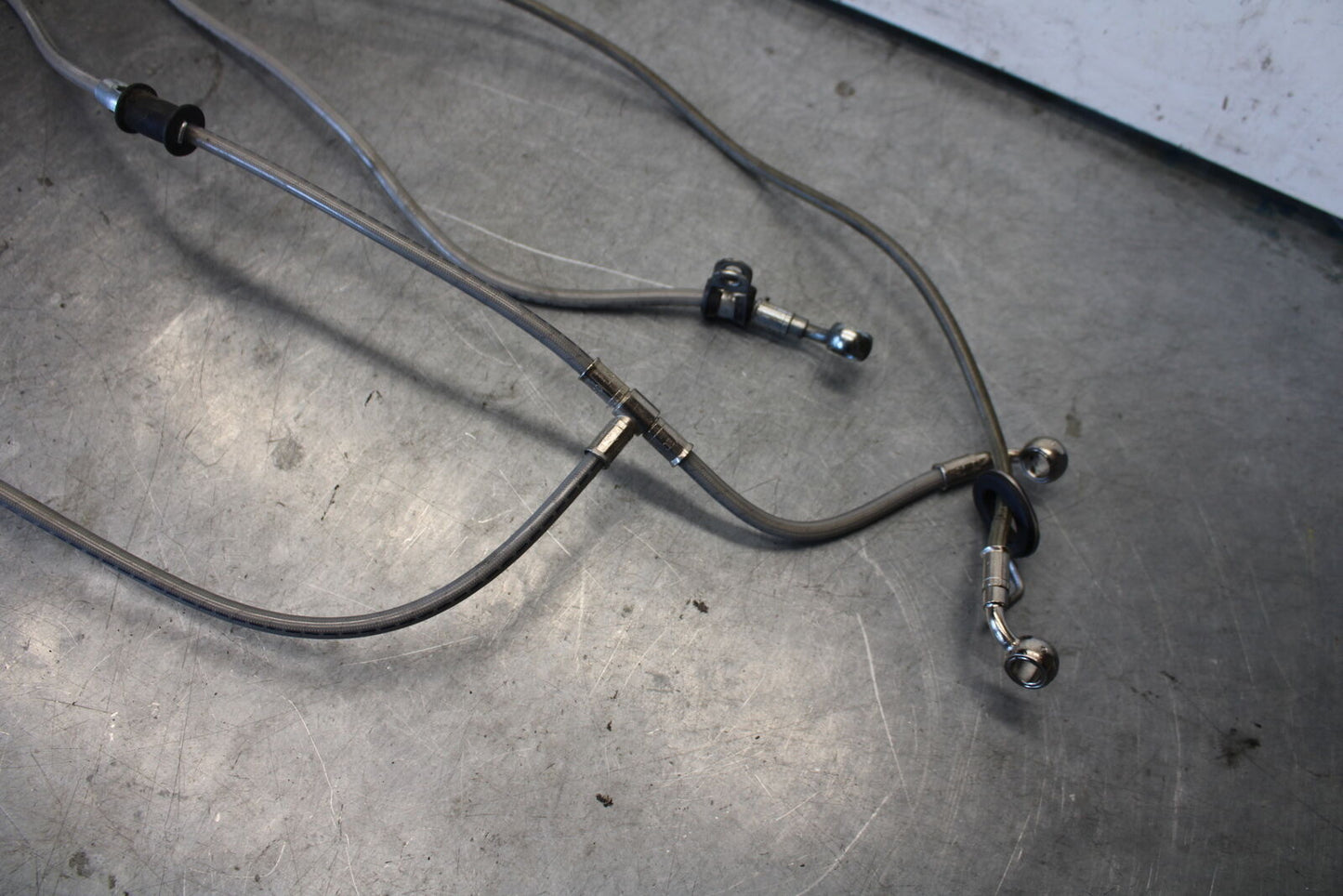 06-07 DUCATI MONSTER 695 FRONT REAR BRAKE CALIPER HOSES LINES SET BB674