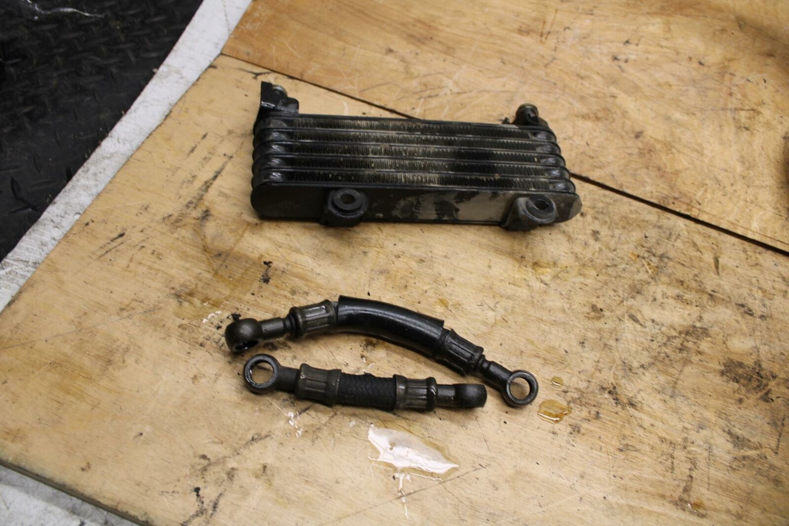 02-03 SUZUKI VSTROM 1000 ENGINE MOTOR OIL COOLER W/ HOSES BB331