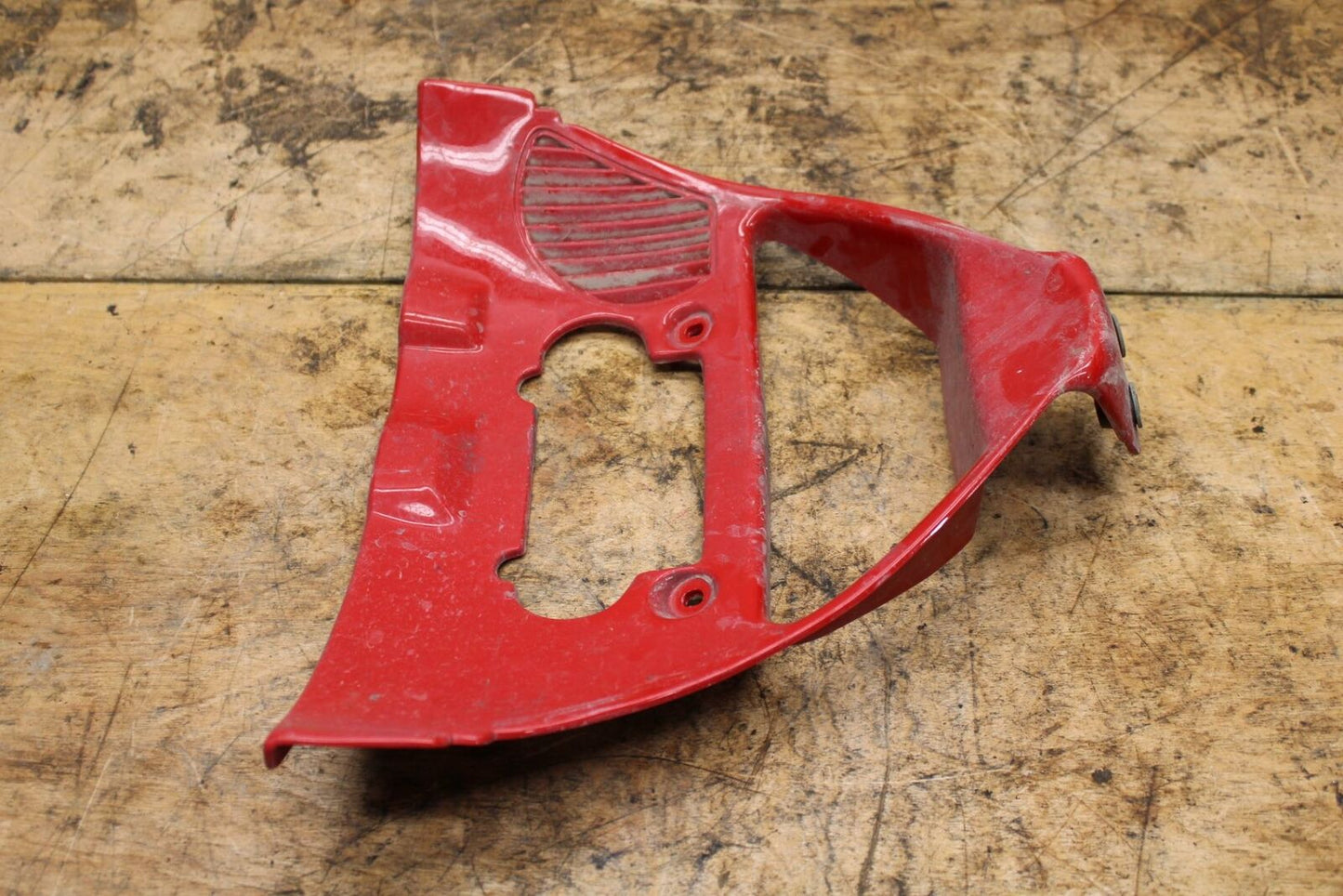 04-07 DUCATI ST3 FRONT LOWER INNER EXHAUST V FAIRING COWL GUARD BB347
