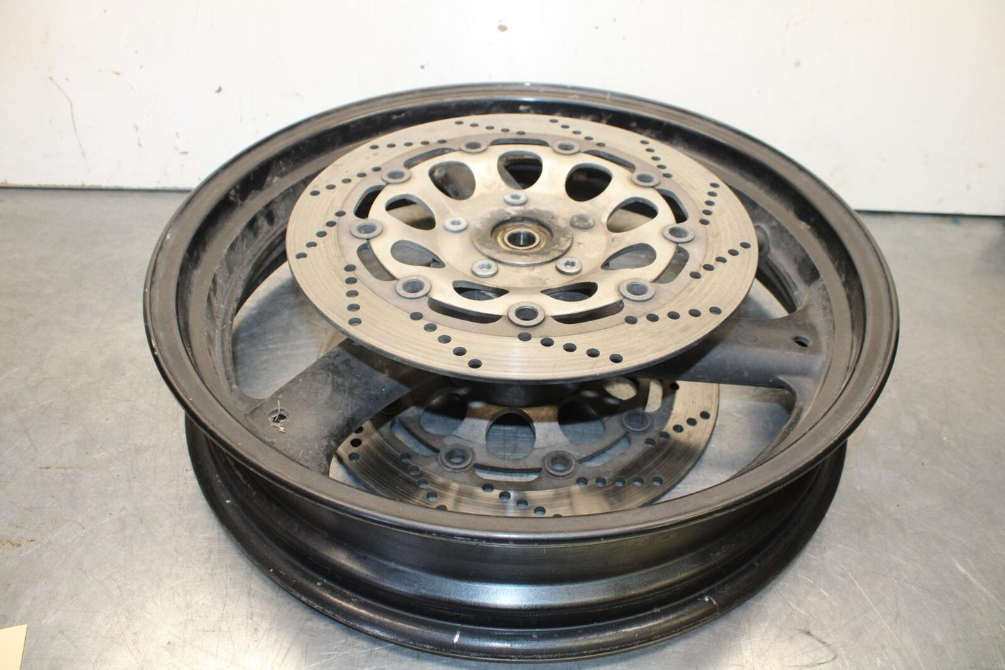 1995 Suzuki RF600R FRONT WHEEL AND LEFT RIGHT BRAKE ROTORS DISCS BB615