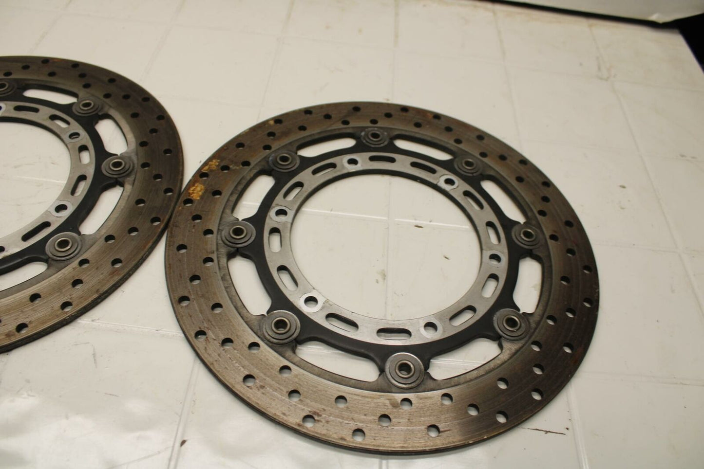 01-05 YAMAHA FZS1000 FRONT LEFT RIGHT BRAKE ROTORS DISCS BB 04