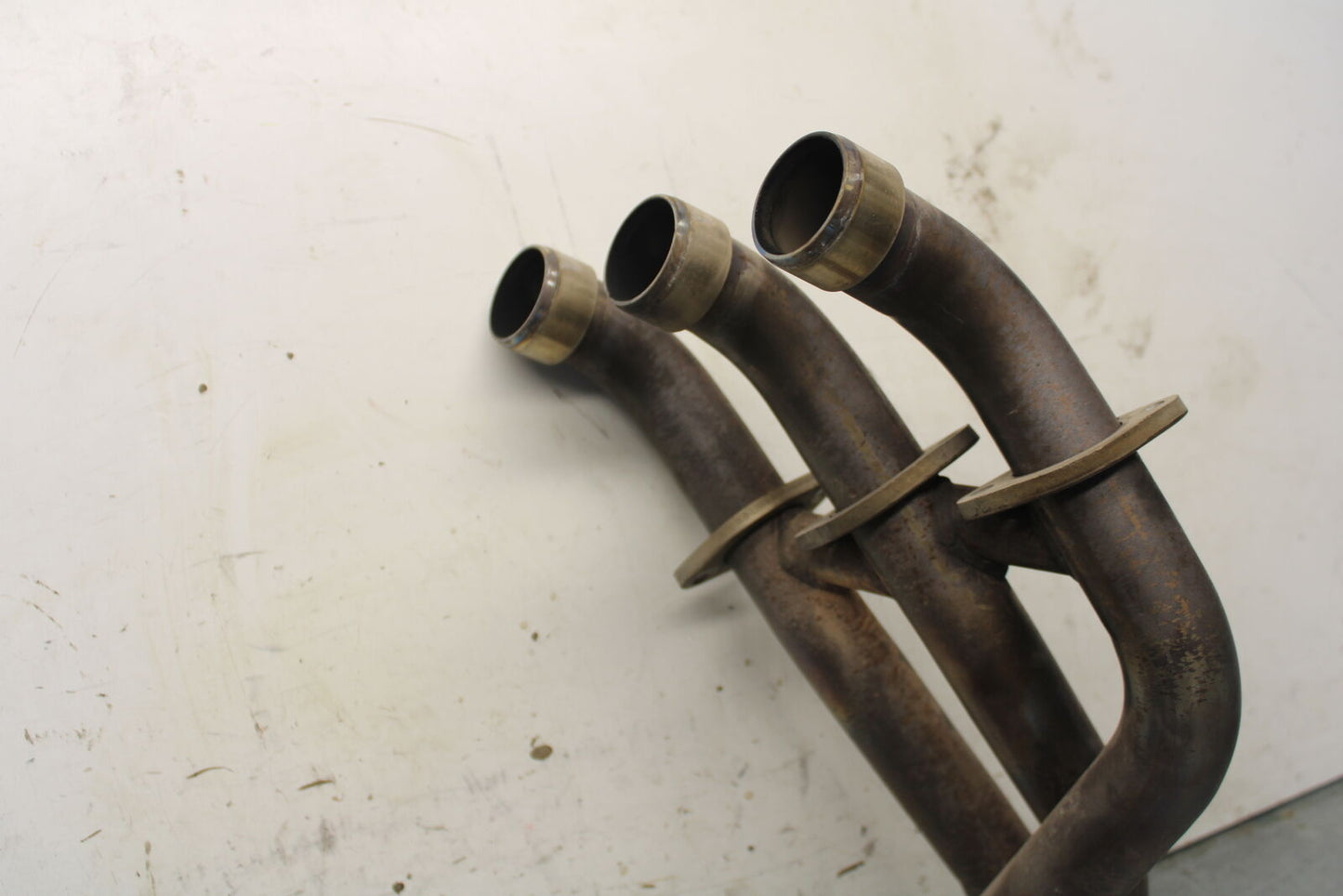07-08 TRIUMPH DAYTONA 675 EXHAUST HEADER PIPES MANIFOLD BB685