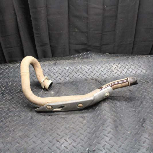 03-06 SUZUKI QUADSPORT Z400 EXHAUST HEADER PIPE W HEAT SHIELD GUARD COVER BB207