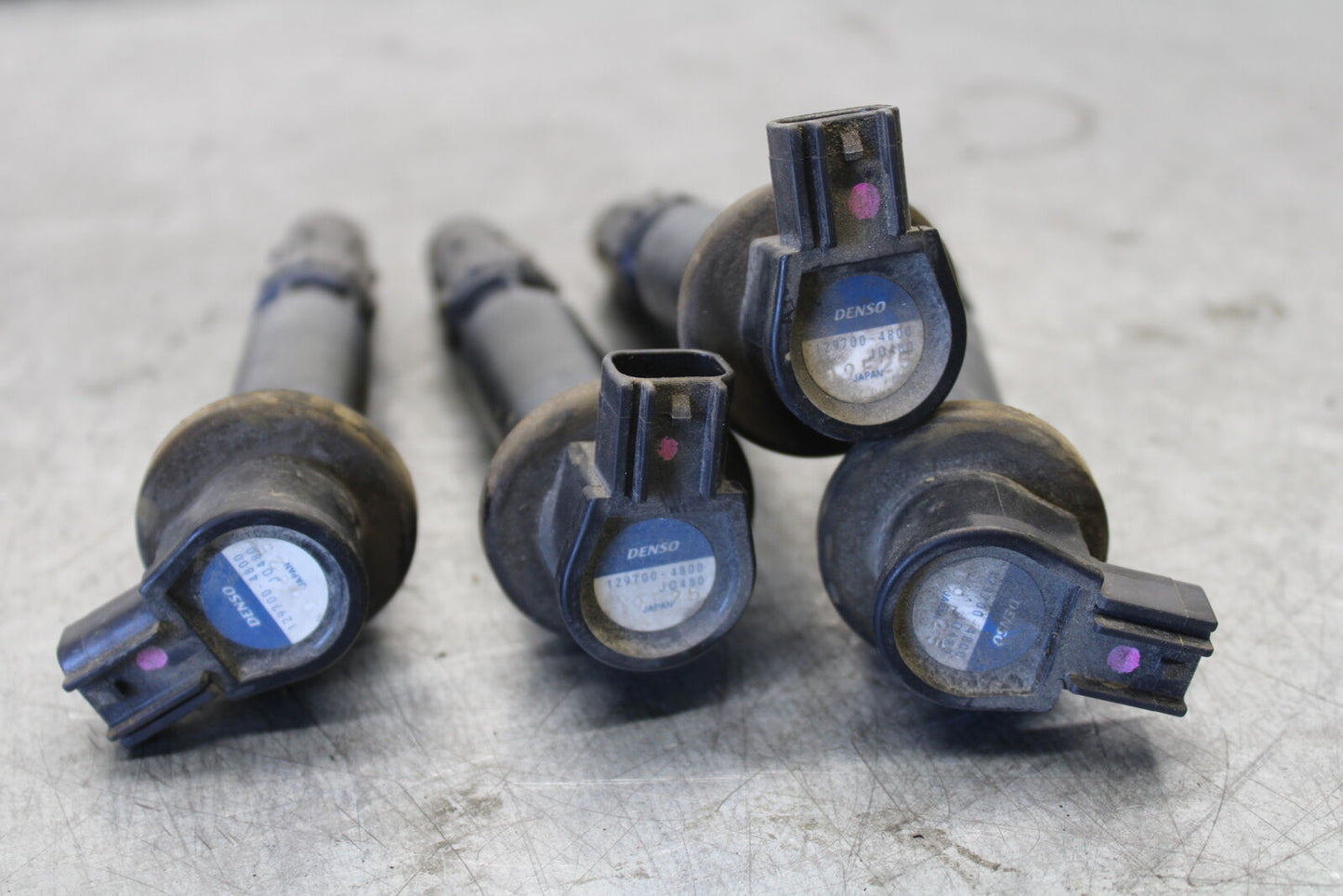 04 SUZUKI GSXR600 IGNITION COILS COIL SPARK PLUG CAPS 33410-29G00 BB676