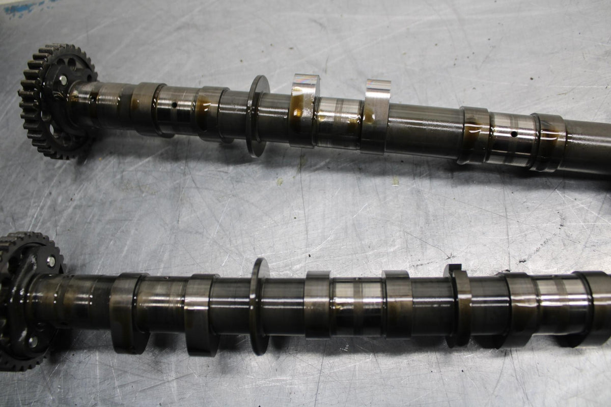 09-14 YAMAHA YZF R1 CAMSHAFT CAMS 14B-12170-01-00 14B-12180-01-00 BB471