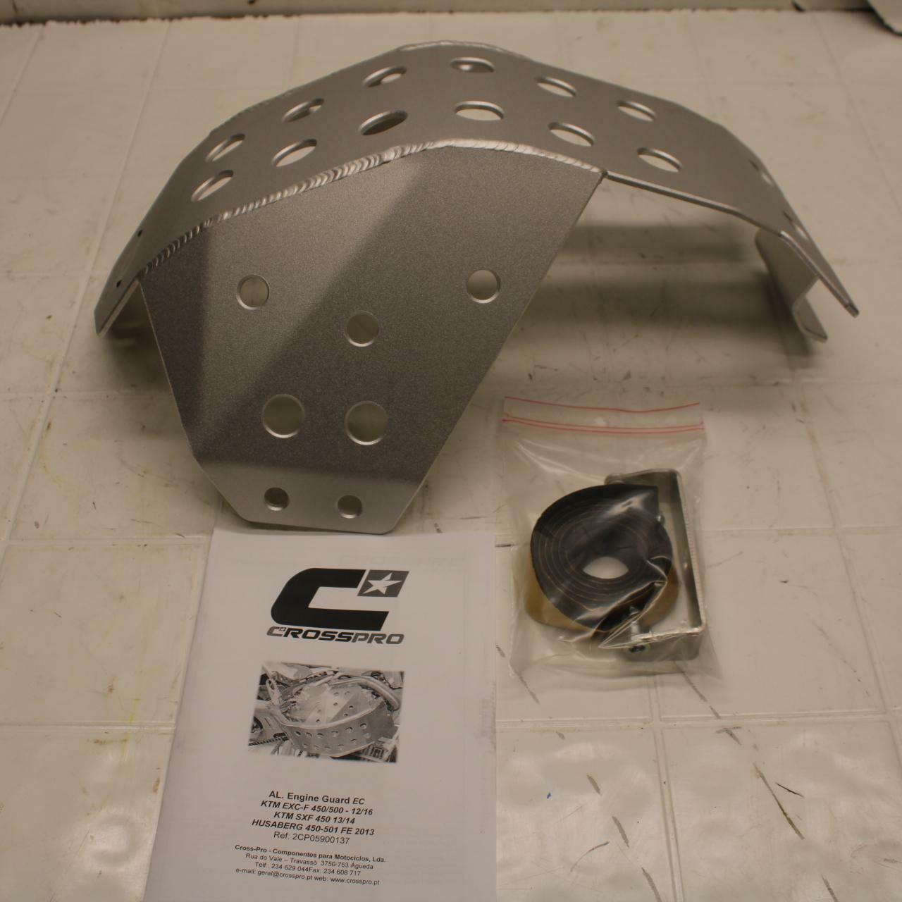 13-14 KTM 450 SXF CROSSPRO LOWER BOTTOM SKID PLATE GUARD SHIELD