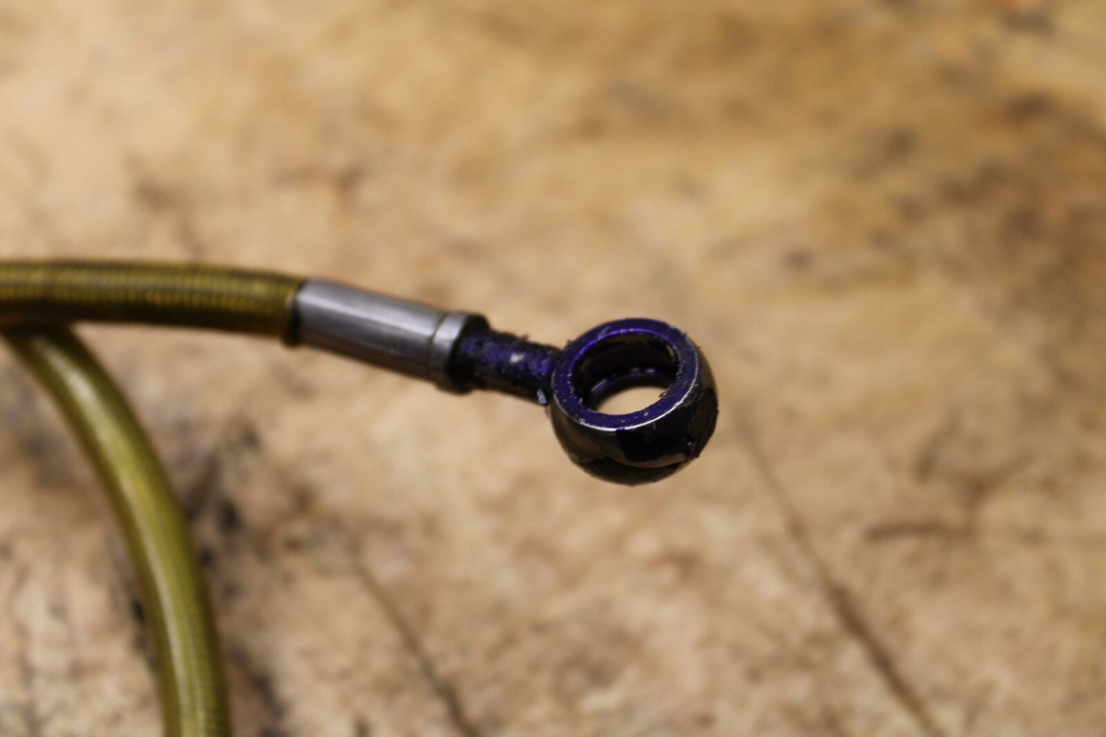 01-03 SUZUKI GSXR600 BRAIDED REAR BACK BRAKE HOSE FLUID LINE 37" BB336