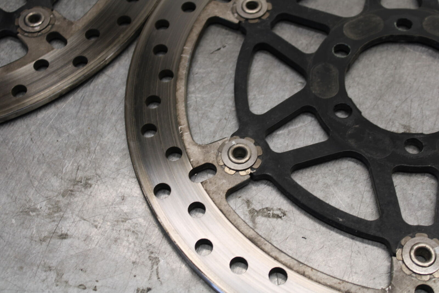 06-07 DUCATI MONSTER 695 FRONT LEFT RIGHT BRAKE ROTORS DISCS BB674