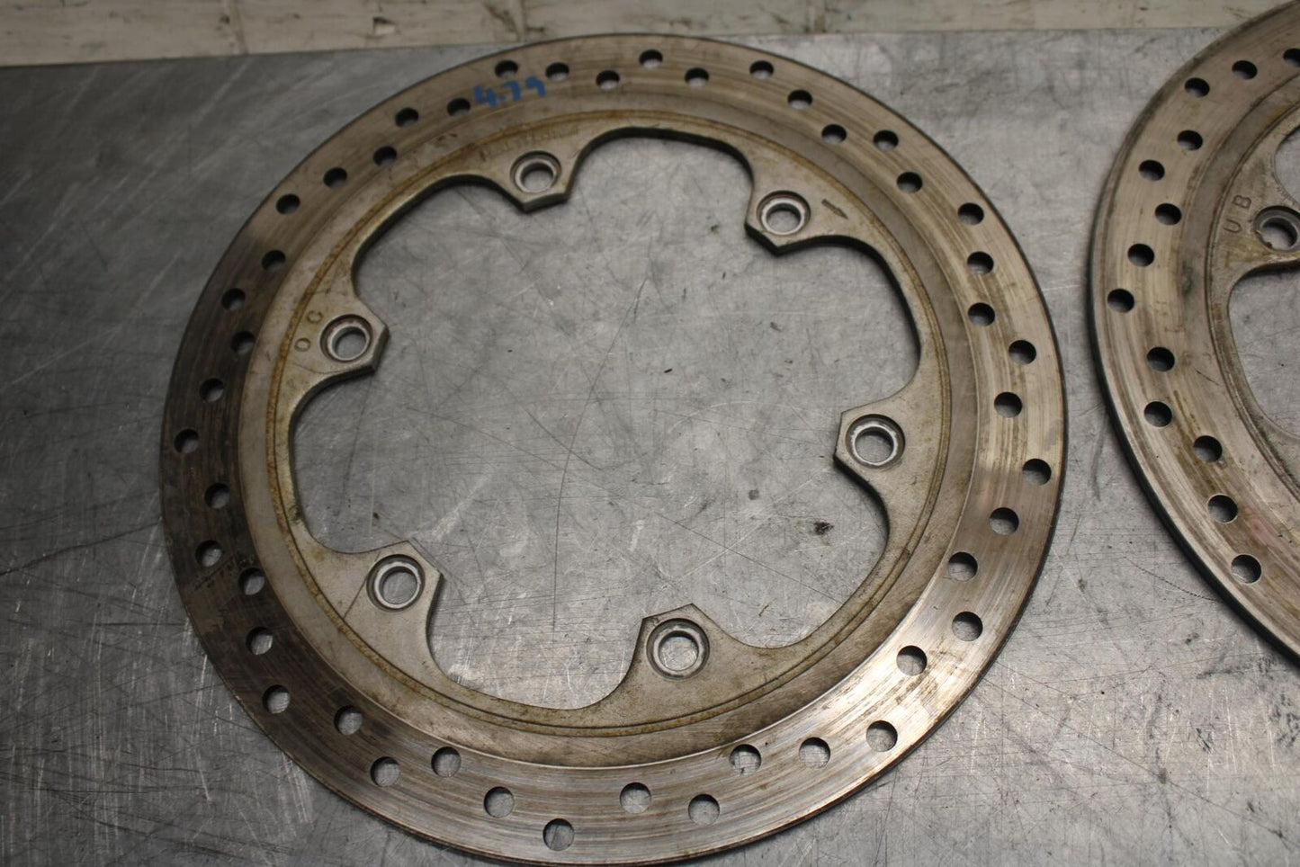1992 Honda CBR600F2 FRONT LEFT RIGHT BRAKE ROTORS DISCS 45251-MV9-000 BB40