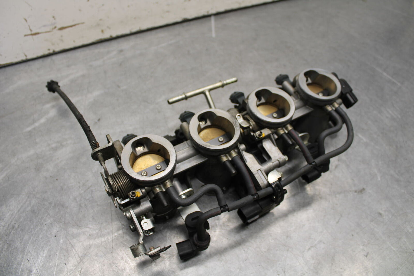 09-12 KAWASAKI NINJA ZX6R MAIN FUEL INJECTORS / THROTTLE BODIES 16163-0128 BB656