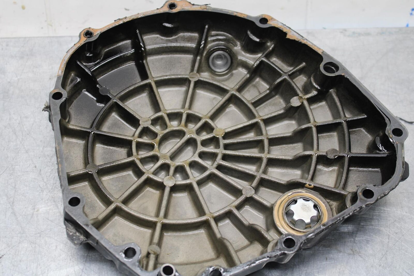 1999 Suzuki GSXR600 CLUTCH SIDE ENGINE MOTOR COVER 11340-33E00 11381-33E02 BB580
