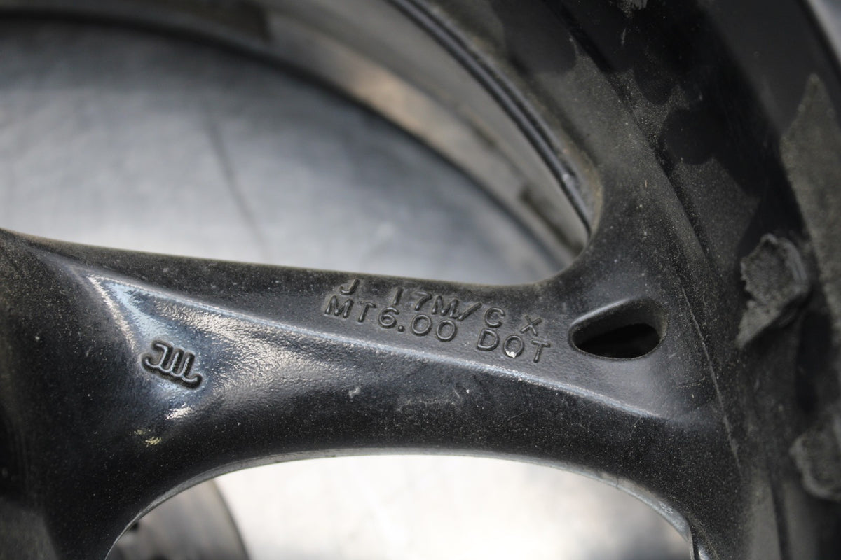 09 SUZUKI GSXR1000 REAR WHEEL BACK RIM & ROTOR BB777
