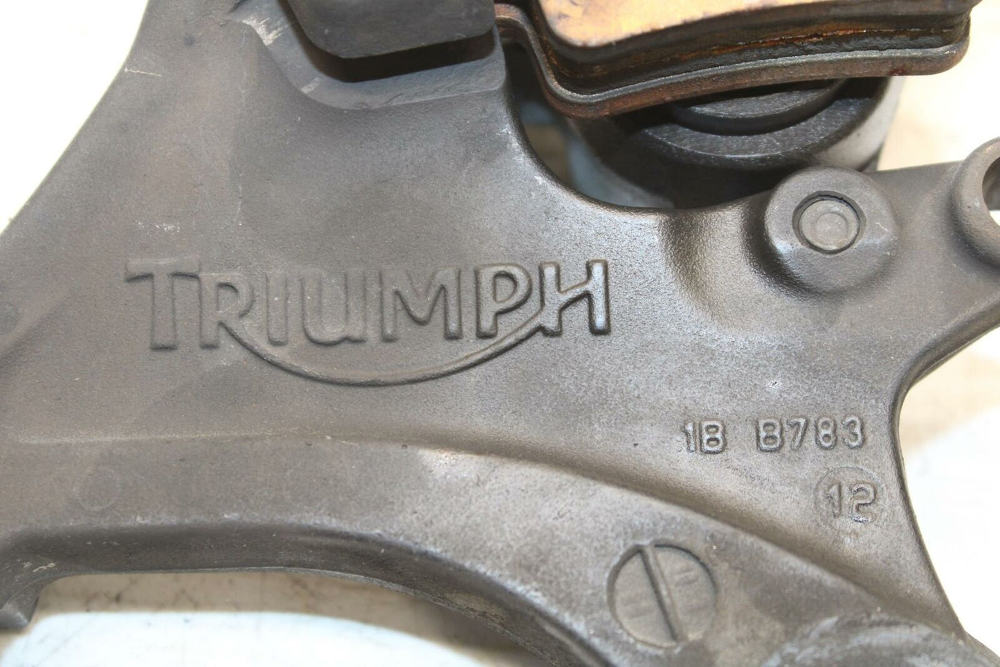 07-16 TRIUMPH STREET TRIPLE BREMBO REAR BACK BRAKE CALIPER W MOUNT BRACKET BB361