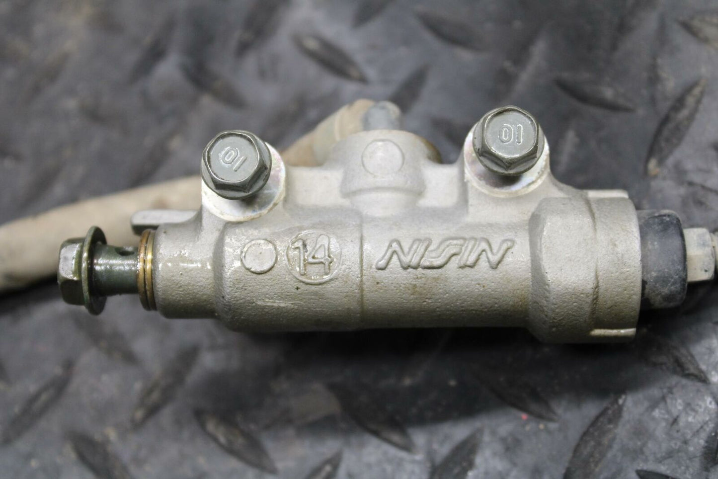 03-06 SUZUKI QUADSPORT Z400 REAR BACK BRAKE MASTER CYLINDER W RESERVOIR BB207