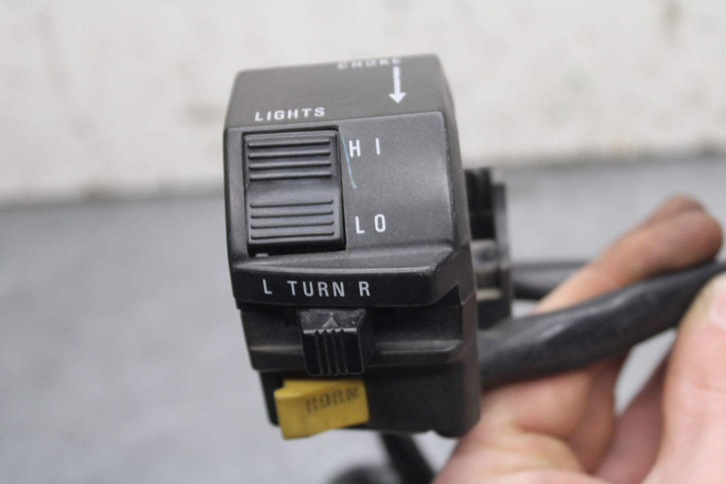 93 SUZUKI GSXR750W LEFT CLIP ON HANDLE HORN SIGNALS SWITCH SWITCHES BB112